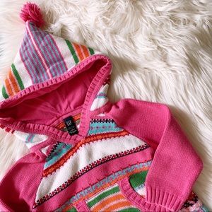 🌸4/$20🌸Gap Pink Sweater Hoodie PomPom 2T